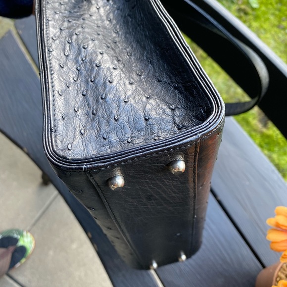Ostrich Leather Shoulder Bag - Picture 8 of 8